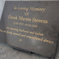 Granite Memorial Plaque, Personalised, Stand Included