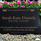 Granite Memorial Plaque, Butterfly, Stand Included