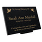 Granite Memorial Plaque, Doves, Personalized, Stand Included