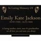 Granite Memorial Plaque, Daffodil, Stand Included