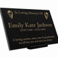 Granite Memorial Plaque, Daffodil, Stand Included