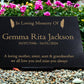Granite Memorial Plaque, Feather, Personalized, Stand Included