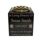 Granite Memorial Vase- Solid Granite – Free Personalised Gold Engraving, Rose – Includes Metal Flower Pot Insert