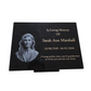 Granite Memorial Plaque, Add a Portrait, Personalised Text and Stand Included