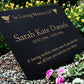 Granite Memorial Plaque, Robin, Personalised, Stand Included