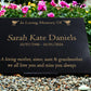 Granite Memorial Plaque, Robin, Personalised, Stand Included