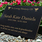 Granite Memorial Plaque, Robin, Personalised, Stand Included