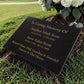 Granite Memorial Plaque for Two Names, Free Personalised Gold Engraving, Polished Granite