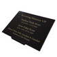 Granite Memorial Plaque for Two Names, Free Personalised Gold Engraving, Polished Granite