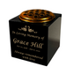 Granite Memorial Vase- Solid Granite – Free Personalized Gold Engraving, Swan 1 – Includes Metal Flower Pot Insert