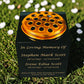 Granite Memorial Vase for Two Names, Free Personalised Gold Engraving, Solid Granite