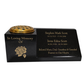 Granite Vase Plaque, Combination for Two Names, Free Personalised Gold Engraving Polished