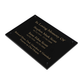 Granite Memorial Wall Mounted Plaque for Two Names, Free Personalised Gold Engraving