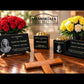 Cat Memorial Granite Photo Small Vase