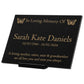 Granite Memorial Plaque, Butterfly, Stand Included