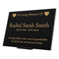 Granite Memorial Plaque, Heart, Personalized, Stand Included